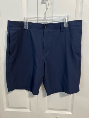 Under Armour Navy Flat-Front Navy Shorts